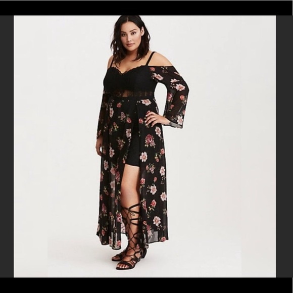 ISO TORRID Black Maxi Romper Sz 14 or 16 - Picture 2 of 2